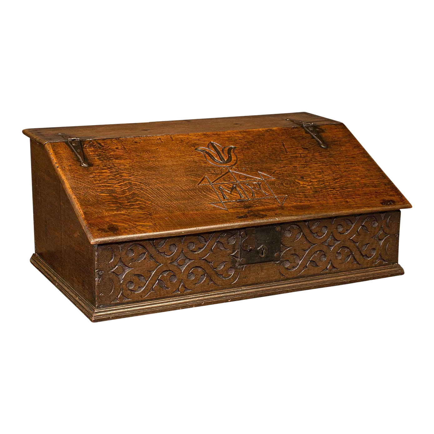 1700s Antique William III English Oak Verger's Desk Box 3 1700s Antique William III English Oak Verger's Desk Box