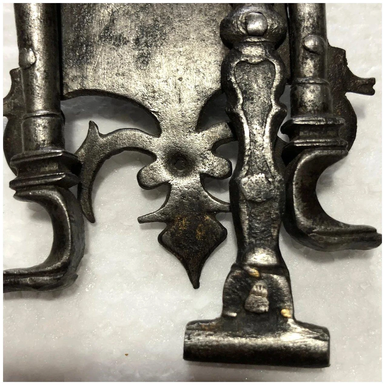 17th Century Spanish Baroque Iron Lock Box And Escutcheon 5 17th Century Spanish Baroque Iron Lock Box And Escutcheon - Image 3