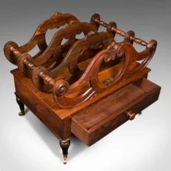 1820s Antique Regency English Canterbury Stand -CHAIRISH Shop 1820s antique regency english canterbury stand 8116