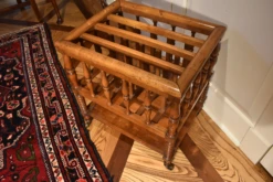 1840s Antique English Baluster And Ring Turned Canterbury -CHAIRISH Shop 1840s antique english baluster and ring turned canterbury 9211