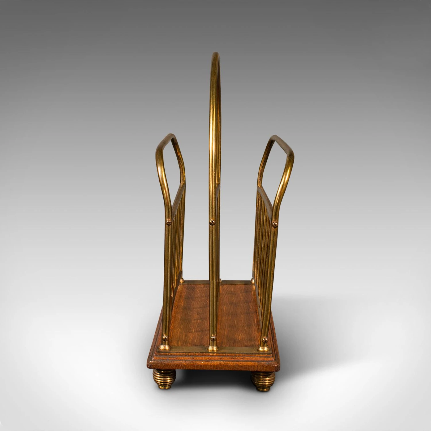 1880s Antique Victorian English Oak Newspaper Rack 4 1880s Antique Victorian English Oak Newspaper Rack - Image 2