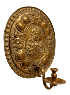 18th Century Louis XIV Brass & Bronce Wall Bracket, Belgium