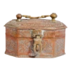 1900s Handcrafted Antique Tinned Copper Metal Betel Box, India -CHAIRISH Shop 1900s handcrafted antique tinned copper metal betel box india 5338