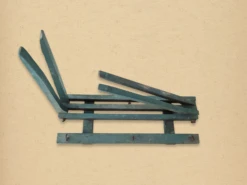 1920s Antique Folding Wall Drying Rack In Original Blue Paint -CHAIRISH Shop 1920s antique folding wall drying rack in original blue paint 5237