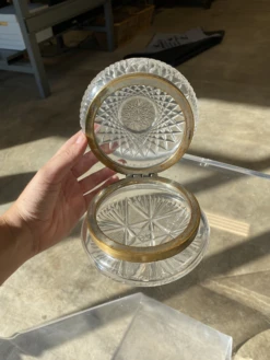 1920s Antique French Cut Crystal Hinged Dresser Box 18 1920s Antique French Cut Crystal Hinged Dresser Box -CHAIRISH Shop 1920s antique french cut crystal hinged dresser box 0547