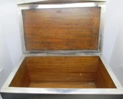 1920s Art Deco Tessellated Stone, Mother Of Pearl, Wood Metal Accent Hinged Box -CHAIRISH Shop 1920s art deco tessellated stone mother of pearl wood metal accent hinged box 5909