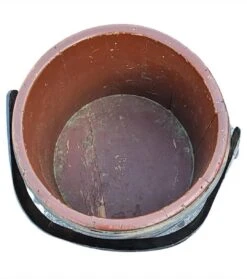 1920s Hand-Crafted, Painted And Decorated Tripod Firkin Or Sewing Bucket -CHAIRISH Shop 1920s hand crafted painted and decorated tripod firkin or sewing bucket 0735