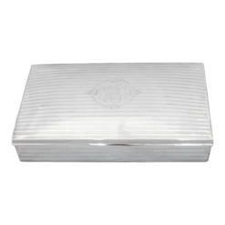 1920s Sterling Silver Mens Jewelry Box