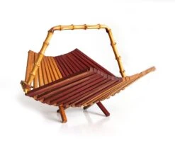 1940s Japanese Folding Basket With Bamboo Handle -CHAIRISH Shop 1940s japanese folding basket with bamboo handle 3895