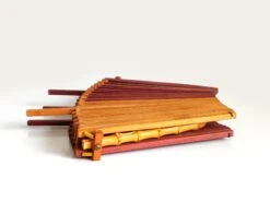 1940s Japanese Folding Basket With Bamboo Handle -CHAIRISH Shop 1940s japanese folding basket with bamboo handle 9045