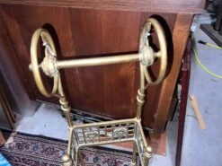 1940s Solid Brass Umbrella Stand -CHAIRISH Shop 1940s solid brass umbrella stand 5606