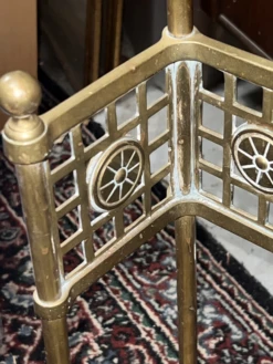 1940s Solid Brass Umbrella Stand -CHAIRISH Shop 1940s solid brass umbrella stand 5809