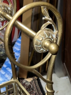 1940s Solid Brass Umbrella Stand -CHAIRISH Shop 1940s solid brass umbrella stand 9448
