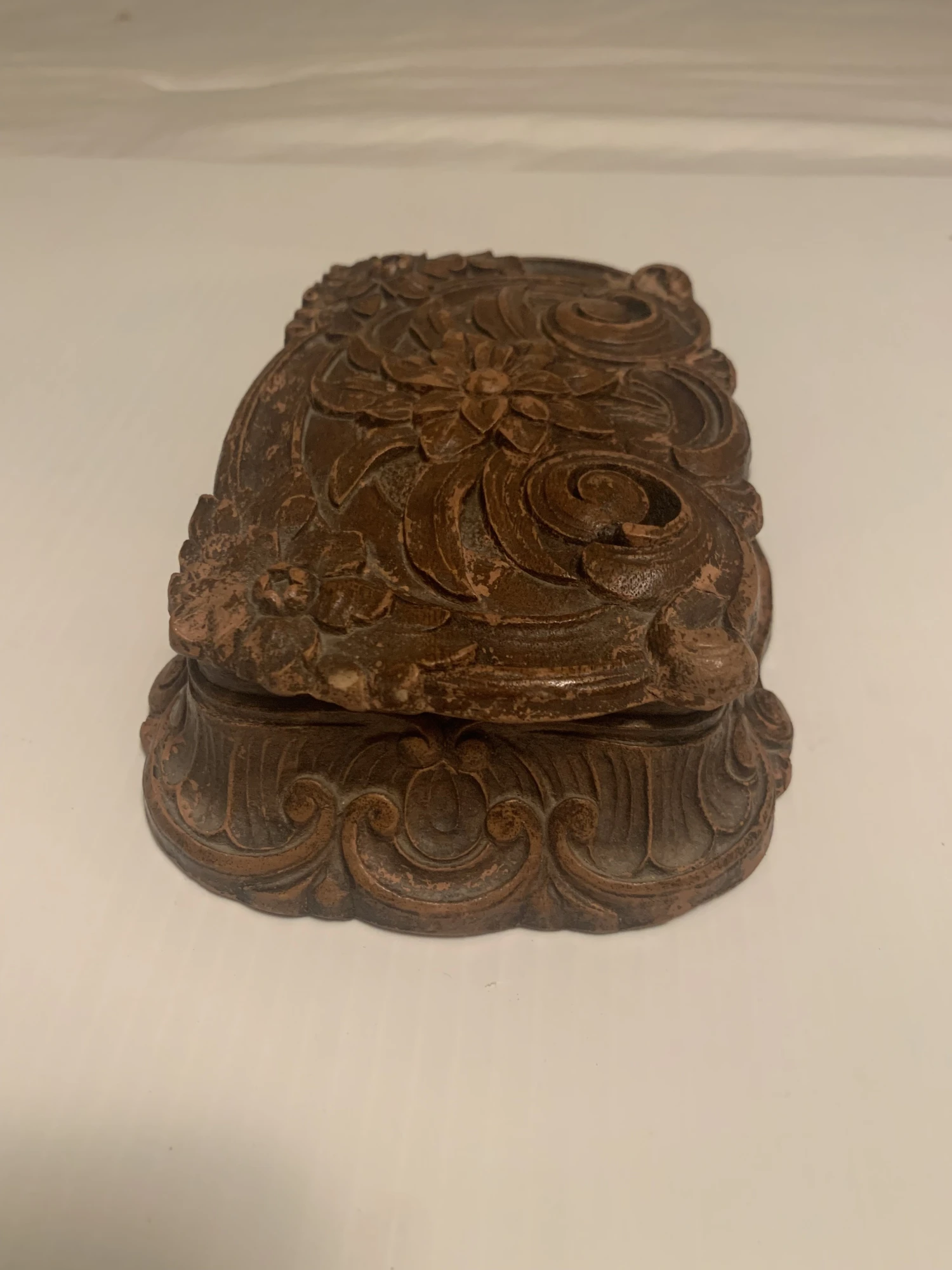 1940s Syroco Carved Wooden Box 7 1940s Syroco Carved Wooden Box - Image 5