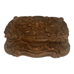 1940s Syroco Carved Wooden Box