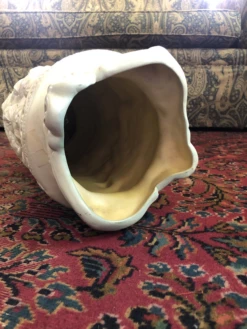 1940s White Glazed Ceramic Large Vessel, Vase Or Umbrella Stand With Romantic Scenes In Relief -CHAIRISH Shop 1940s white glazed ceramic large vessel vase or umbrella stand with romantic scenes in relief 3749