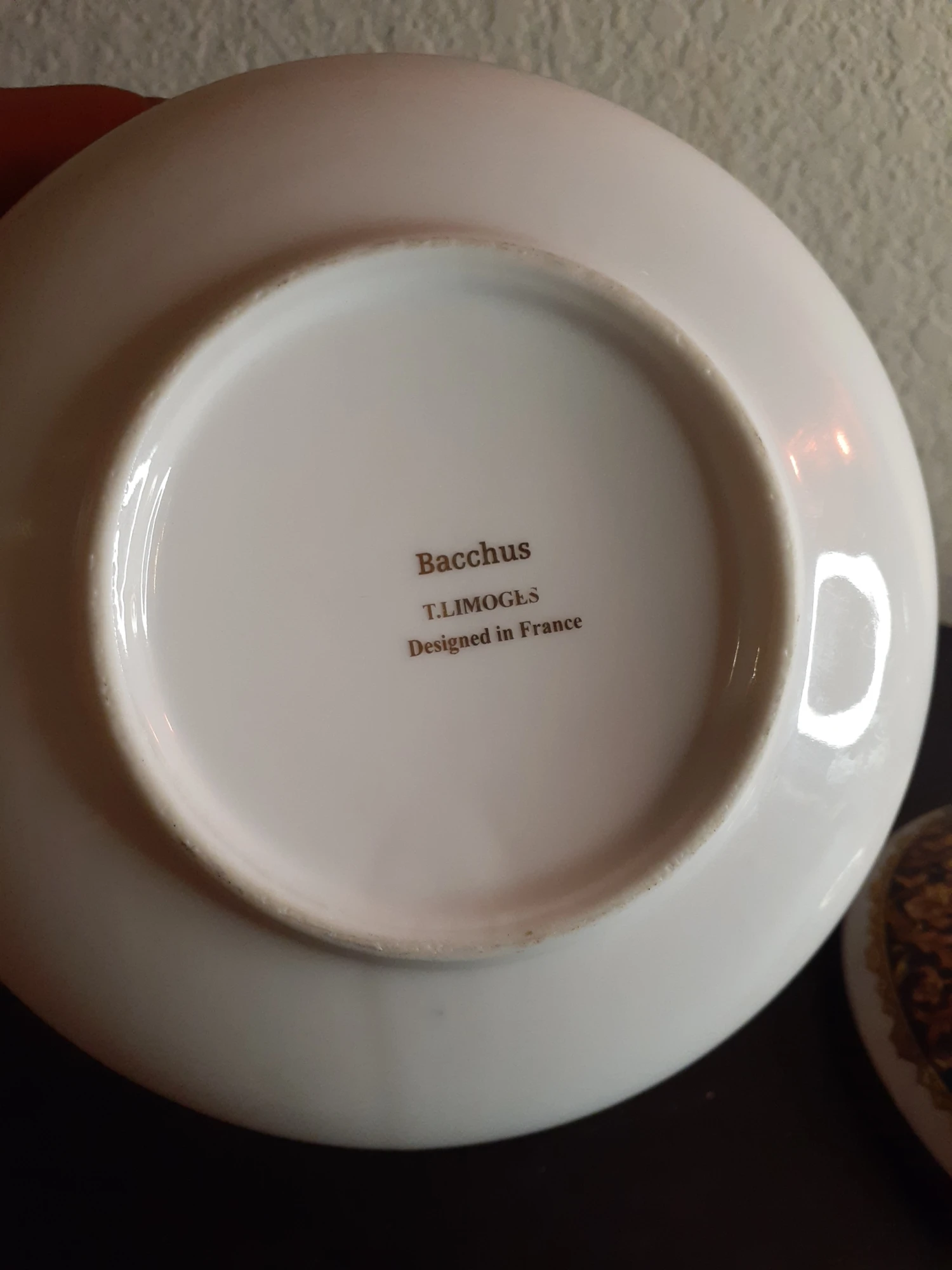 1950s Bacchus Limoges France Round Porcelain Trinket Box 7 1950s Bacchus Limoges France Round Porcelain Trinket Box - Image 5