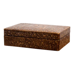 1950s Fighting Matador Embossed Leather Box