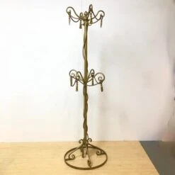 1950s Gold Tassel Iron Coat Rack -CHAIRISH Shop 1950s gold tassel iron coat rack 4216