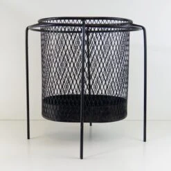 1950s Maurice Duchin Floating Metal Mesh Waste Basket -CHAIRISH Shop 1950s maurice duchin floating metal mesh waste basket 7322