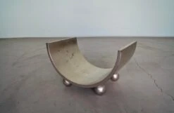 1950's Mid-Century Modern Bentwood Silver Leaf Magazine Rack -CHAIRISH Shop 1950s mid century modern bentwood silver leaf magazine rack 0723