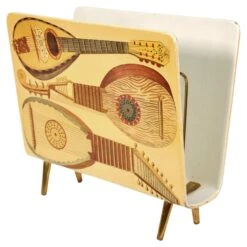 1950s Piero Fornasetti Strumenti Musicali Magazine Rack, Musical Instruments Theme -CHAIRISH Shop 1950s piero fornasetti strumenti musicali magazine rack musical instruments theme 8811