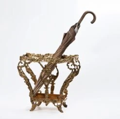1950s Spanish Brass Umbrella Or Cane Stand -CHAIRISH Shop 1950s spanish brass umbrella or cane stand 4094