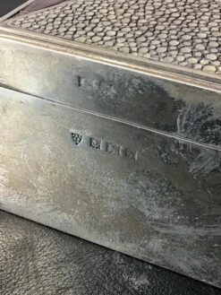 1960s English Sterling Silver Box -CHAIRISH Shop 1960s english sterling silver box 7433