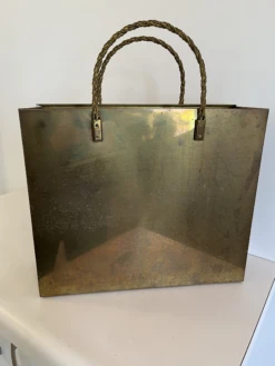 1960s Gio Ponti Style Brass Magazine Rack Or Waste Paper Basket 15 1960s Gio Ponti Style Brass Magazine Rack Or Waste Paper Basket -CHAIRISH Shop 1960s gio ponti style brass magazine rack or waste paper basket 7445