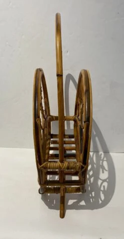 1960s Italian Magazine Holder Bamboo & Rattan Magazine Rack -CHAIRISH Shop 1960s italian magazine holder bamboo and rattan magazine rack 0128
