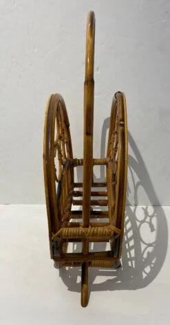 1960s Italian Magazine Holder Bamboo & Rattan Magazine Rack -CHAIRISH Shop 1960s italian magazine holder bamboo and rattan magazine rack 2901