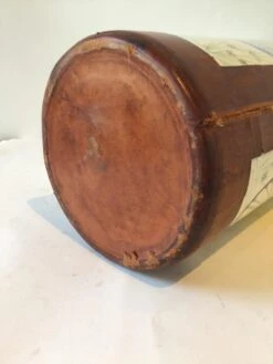 1960s Italian Quadrifoglio Hand Painted Ceramic And Leather Umbrella Stand/Vase -CHAIRISH Shop 1960s italian quadrifoglio hand painted ceramic and leather umbrella standvase 1617