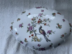 1960s Vintage Limoges France Large Keepsake Oval Box With Lid -CHAIRISH Shop 1960s vintage limoges france large keepsake oval box with lid 3249