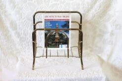 1970s Brass Faux Bamboo Magazine Rack 20 1970s Brass Faux Bamboo Magazine Rack -CHAIRISH Shop 1970s brass faux bamboo magazine rack 6694