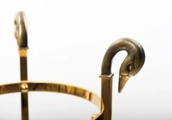 1970s Brass Swan Head Umbrella Or Walking Stick Stand -CHAIRISH Shop 1970s brass swan head umbrella or walking stick stand 3688