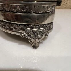 1970s Decorative Keepsake Silver Heart Trinket Box -CHAIRISH Shop 1970s decorative keepsake silver heart trinket box 9239