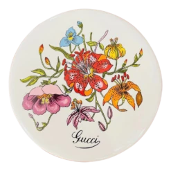 1970s Gucci Flora Motif Porcelain Lidded Box