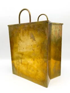 1970's Italian Brass Shopping Bag Magazine Holder After Gio Ponti -CHAIRISH Shop 1970s italian brass shopping bag magazine holder after gio ponti 0600