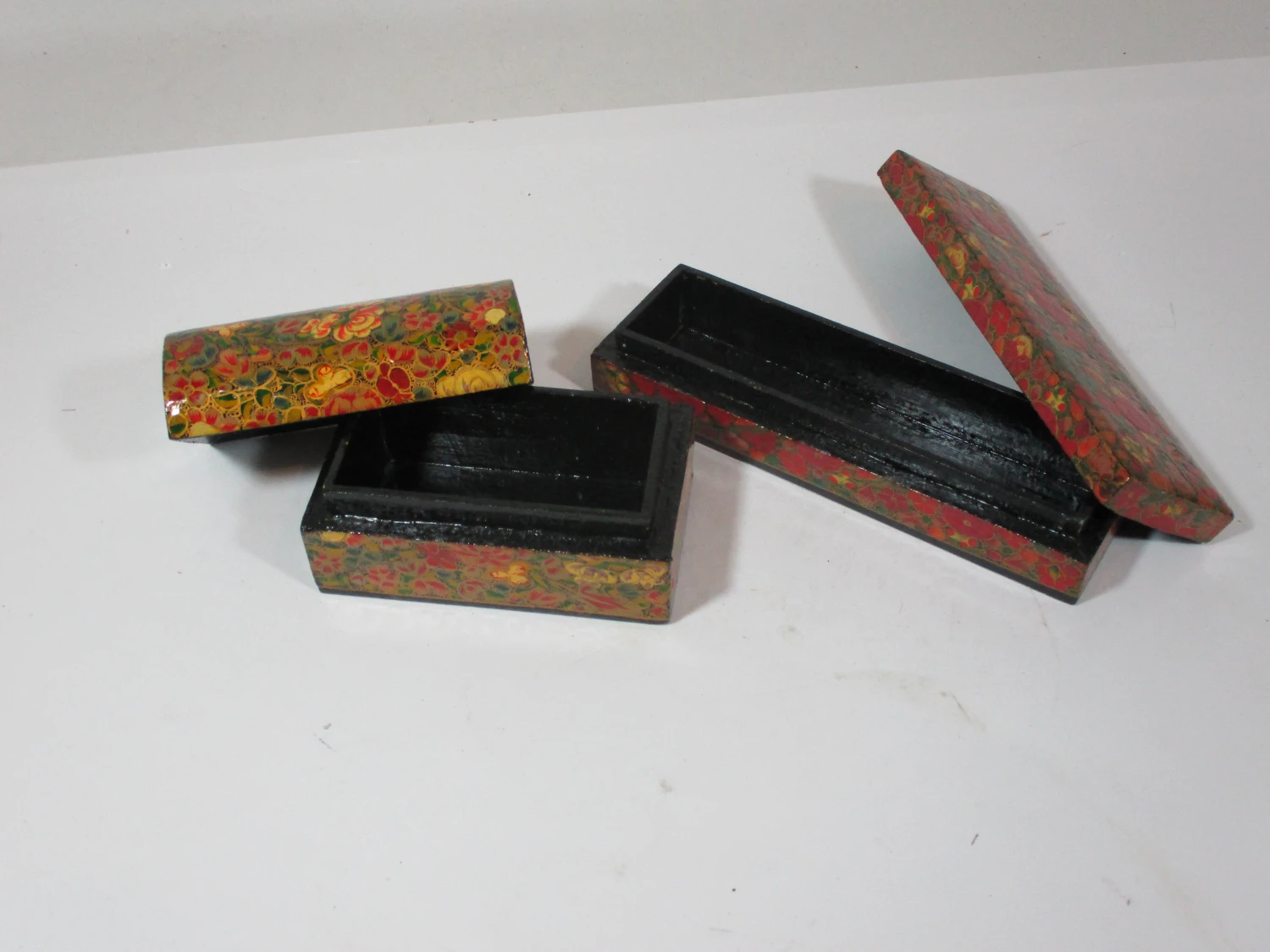 1970s Kashmir Hand Made Boxes - Set Of 2 7 1970s Kashmir Hand Made Boxes - Set Of 2 - Image 5