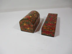 1970s Kashmir Hand Made Boxes - Set Of 2 11 1970s Kashmir Hand Made Boxes - Set Of 2 -CHAIRISH Shop 1970s kashmir hand made boxes set of 2 8034