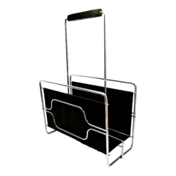 1970s Modernist Metal Newspaper Magazine Stand, E. Höglund Sweden