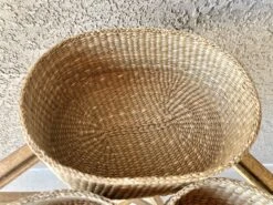 1970s Nesting Lidded Oblong Handwoven Grass Baskets - Set Of 3 18 1970s Nesting Lidded Oblong Handwoven Grass Baskets - Set Of 3 -CHAIRISH Shop 1970s nesting lidded oblong handwoven grass baskets set of 3 5262