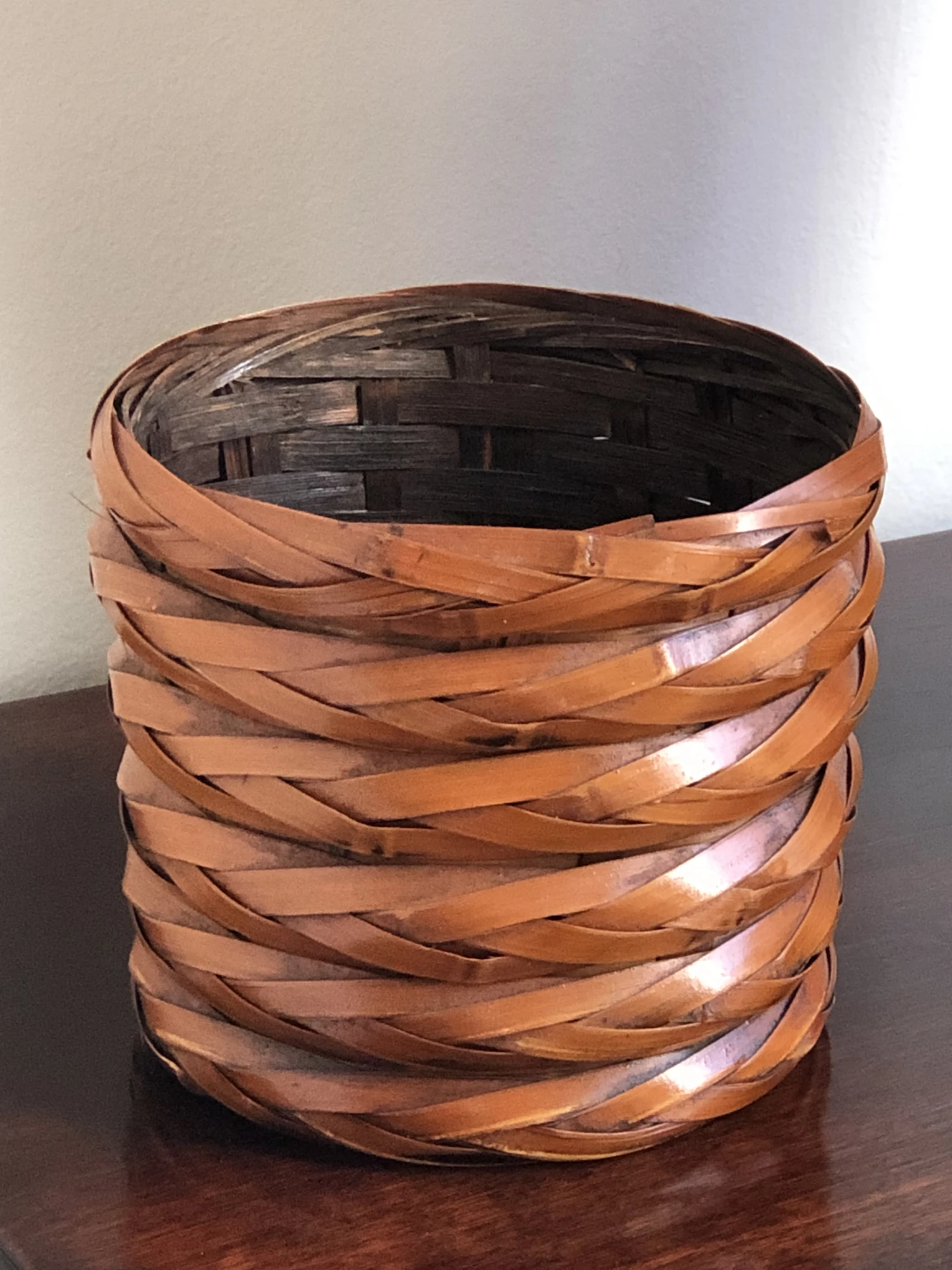 1970s Rattan Planter Basket 4 1970s Rattan Planter Basket - Image 2