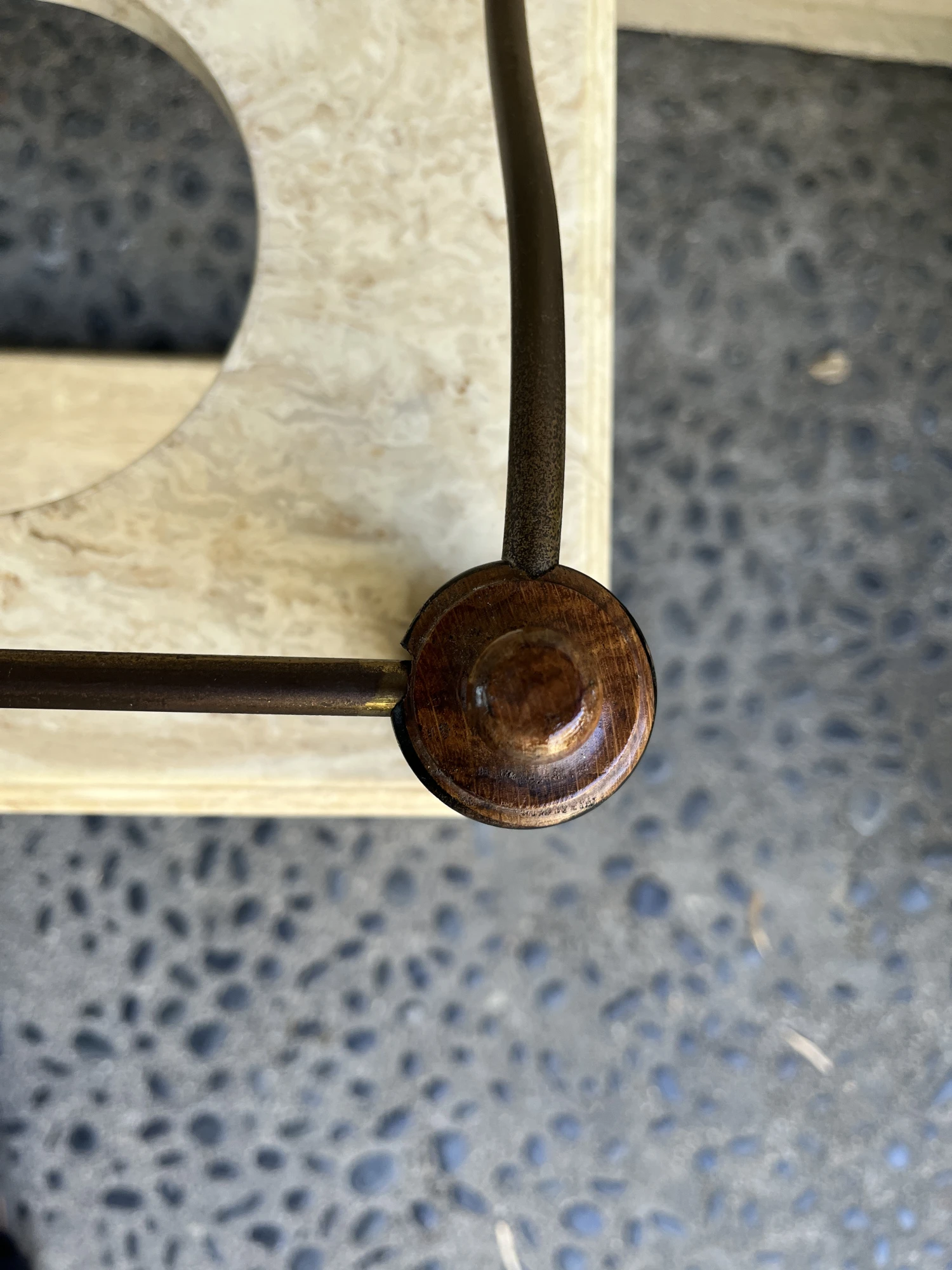 1970s Vintage Marble Umbrella & Plant Stand 8 1970s Vintage Marble Umbrella & Plant Stand - Image 6