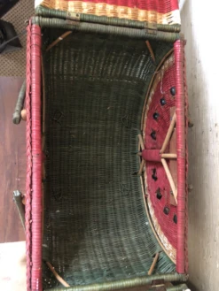 1970s Vintage Watermelon Picnic Basket -CHAIRISH Shop 1970s vintage watermelon picnic basket 1198