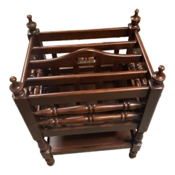 1970s Wooden Magazine Holder