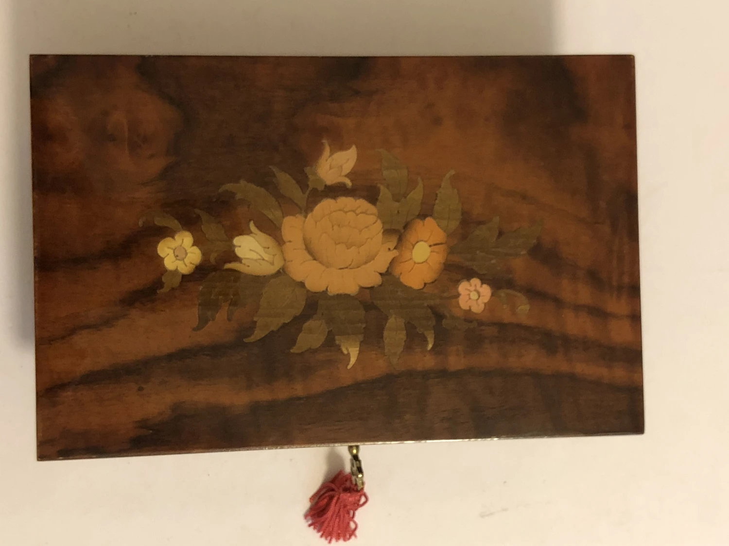 1980s Arabesque Italian Hand Crafted Inlaid Wood Jewelry Box 8 1980s Arabesque Italian Hand Crafted Inlaid Wood Jewelry Box - Image 6