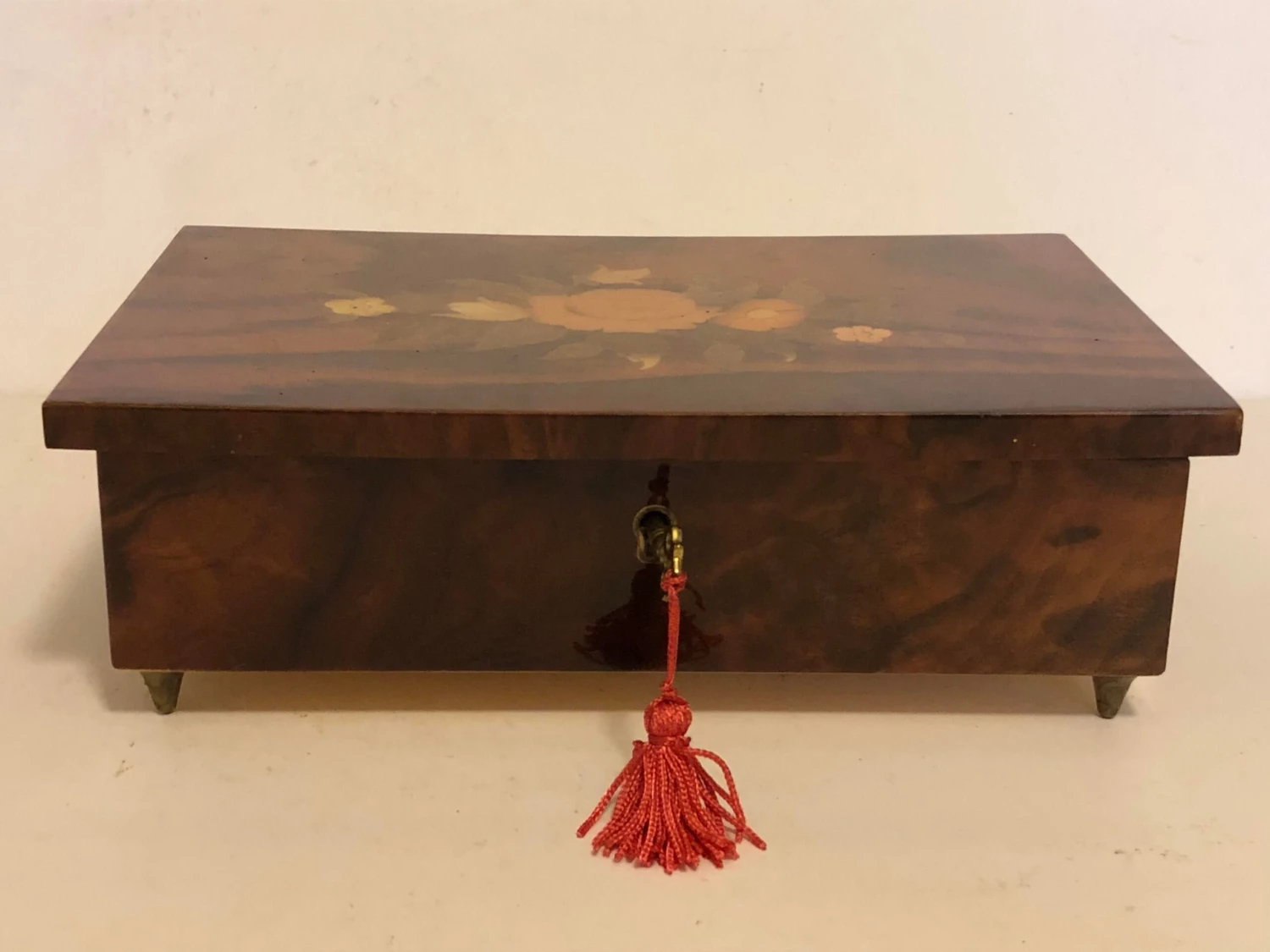 1980s Arabesque Italian Hand Crafted Inlaid Wood Jewelry Box 10 1980s Arabesque Italian Hand Crafted Inlaid Wood Jewelry Box - Image 8