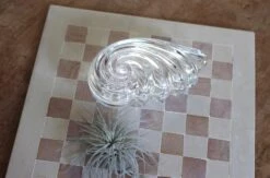 MIKASA 1980s Art Deco Style Crystal Shell Dish/Box -CHAIRISH Shop 1980s art deco style crystal shell dishbox 5082