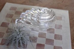 MIKASA 1980s Art Deco Style Crystal Shell Dish/Box -CHAIRISH Shop 1980s art deco style crystal shell dishbox 8583